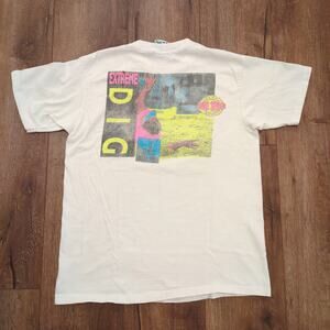VTG Sand Series Beach Volleyball Adult Large Shirt Faded Retro Surf Ocean Sport